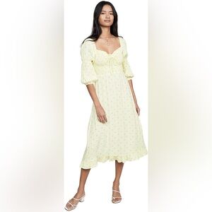 Faithfull the Brand Nora Midi Dress Size S US
